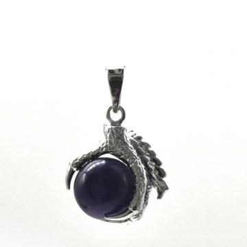 Großhandel Modeschmuck Amethyst Kugel Drachen Klaue Anhänger